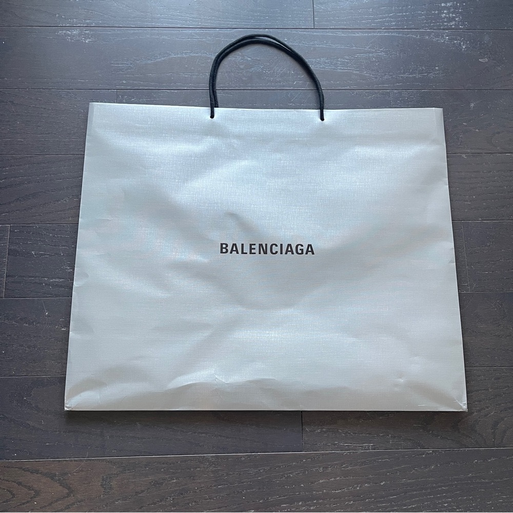 Balenciaga shopping bag gray empty xlarge size storage decoration